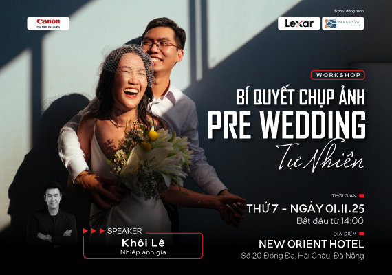 WORKSHOP BÍ QUYẾT CHỤP ẢNH PRE-WEDDING TỰ NHIÊN