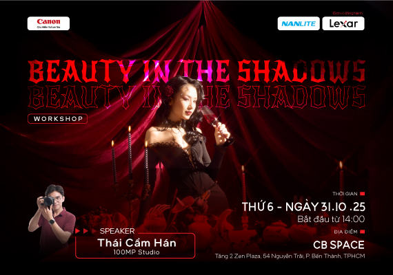 🎃 WORKSHOP NHIẾP ẢNH HALLOWEEN 2025: BEAUTY IN THE SHADOWS 🎃