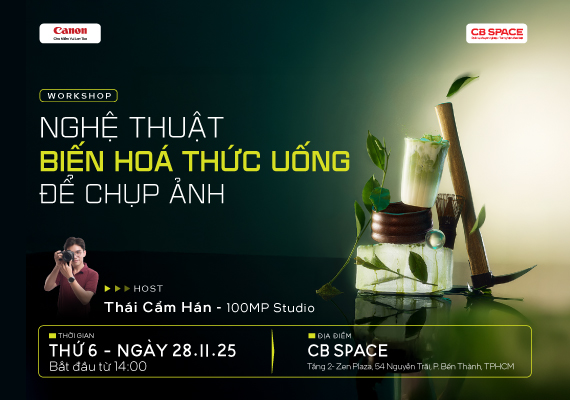 WORKSHOP NGHỆ THUẬT BIẾN HÓA THỨC UỐNG ĐỂ CHỤP ẢNH
