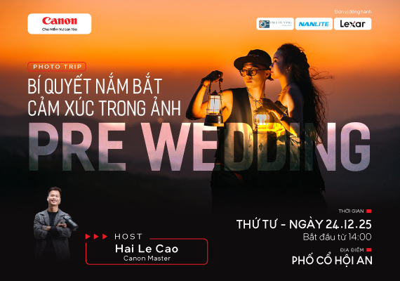 WORKSHOP BÍ QUYẾT NẮM BẮT CẢM XÚC TRONG ẢNH PRE-WEDDING