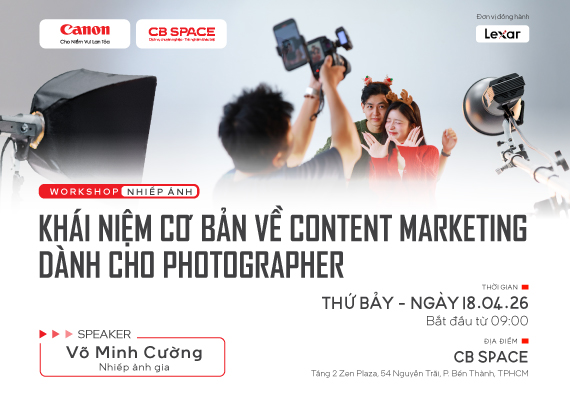 📸 WORKSHOP | KHÁI NIỆM CƠ BẢN VỀ CONTENT MARKETING DÀNH CHO PHOTOGRAPHER