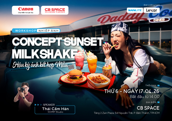 📸 WORKSHOP | SUNSET MILKSHAKE Nhiếp ảnh Food & Hậu kỳ – Kết hợp Người Mẫu