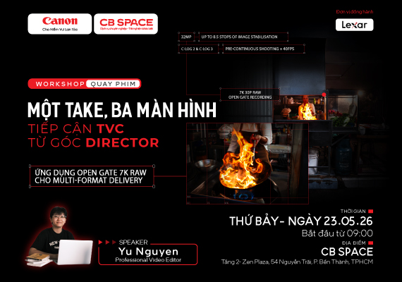 🎥 WORKSHOP QUAY PHIM – CHUYÊN ĐỀ TVC