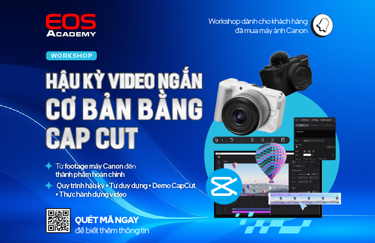 EOS Academy - Hậu Kỳ Video Ngắn Cơ Bản Bằng CAPCUT (HCM) 30/09/2026